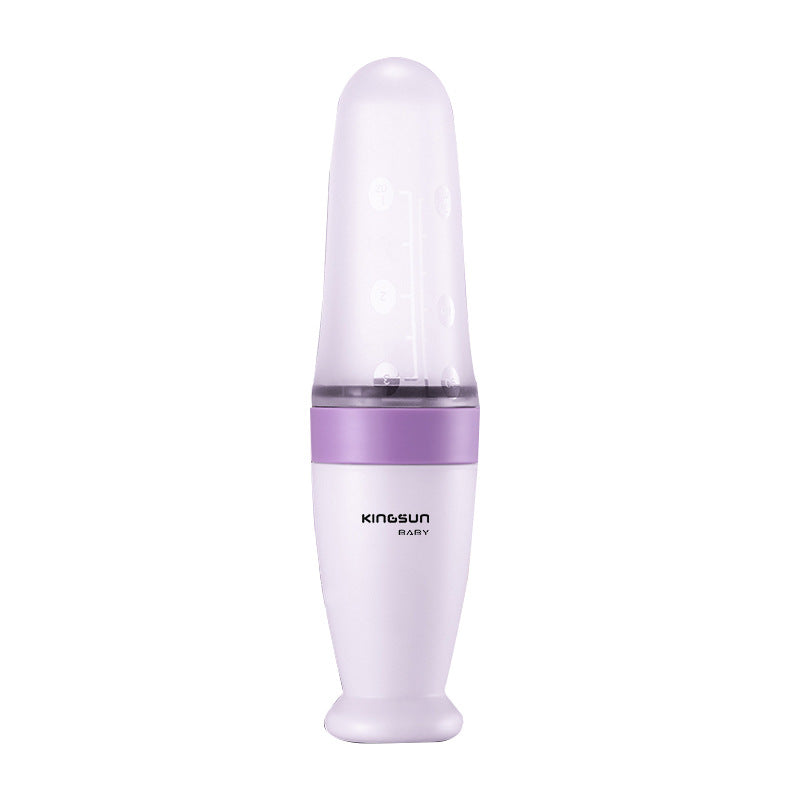 Toddler Silicone Squeeze Feeding Spoon