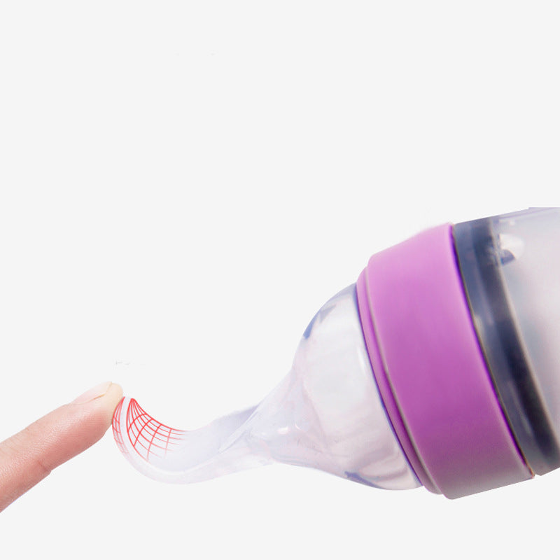 Toddler Silicone Squeeze Feeding Spoon