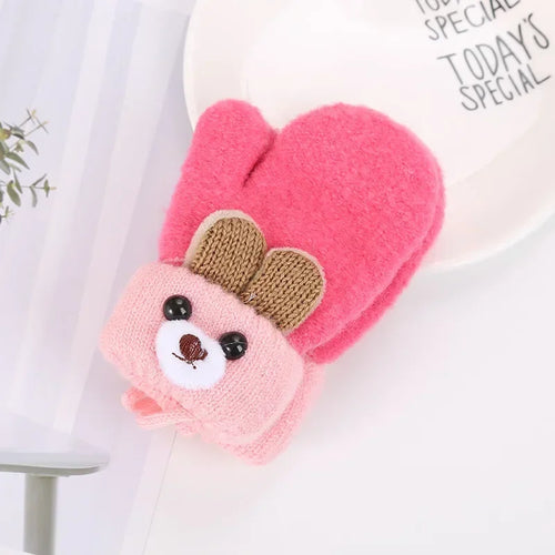 Cute Cartoon Bear Baby Gloves