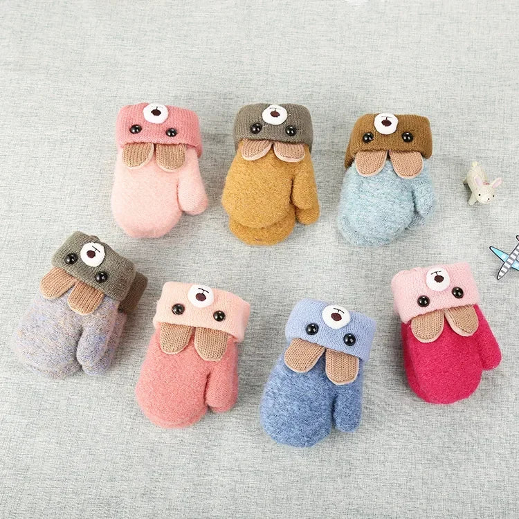 Cute Cartoon Bear Baby Gloves