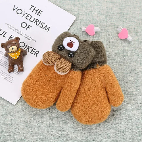 Cute Cartoon Bear Baby Gloves