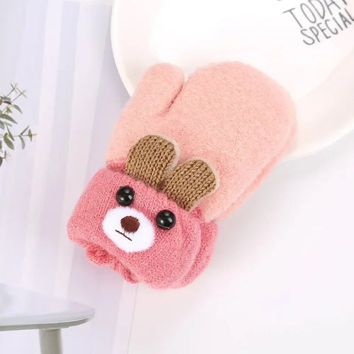 Cute Cartoon Bear Baby Gloves