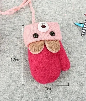 Cute Cartoon Bear Baby Gloves