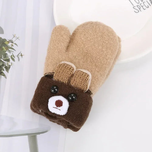 Cute Cartoon Bear Baby Gloves