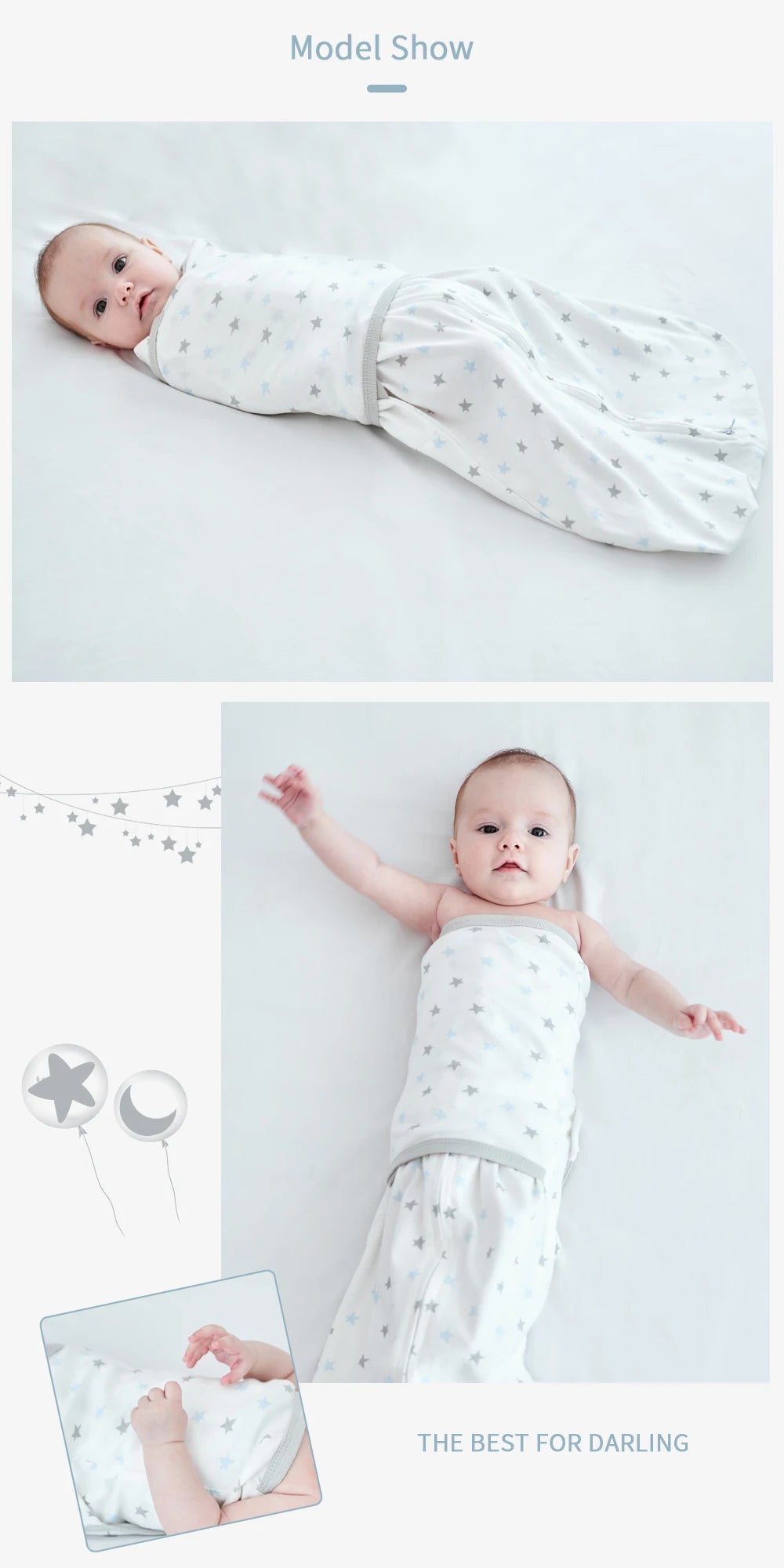 Raised Hand Anti-shock Swaddle
