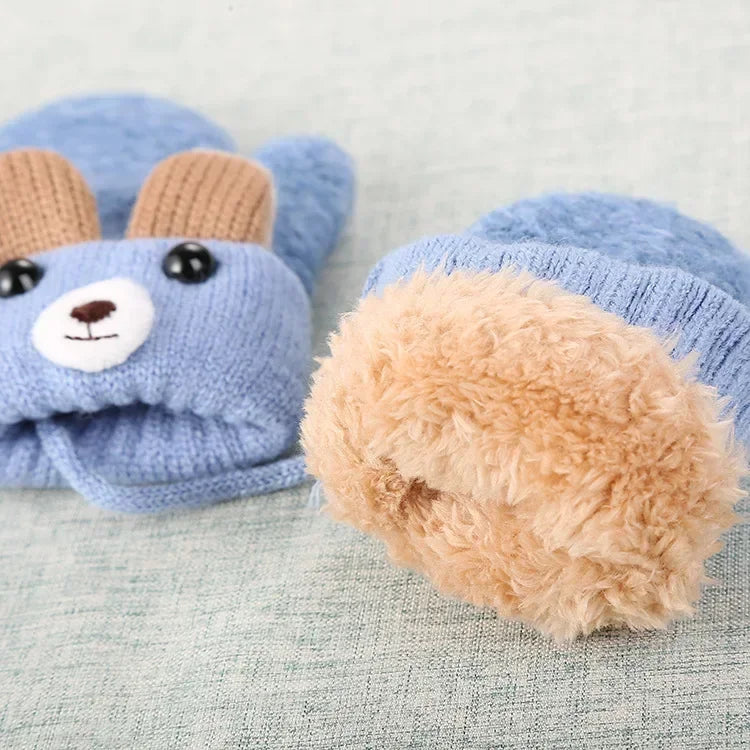 Cute Cartoon Bear Baby Gloves