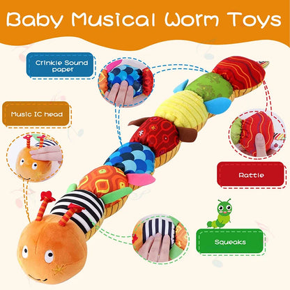 Baby Rattle Musical Caterpillar Plush Toys