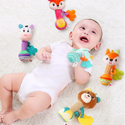 Soft Stuffed Animal Rattle Hand Grip Baby Toys