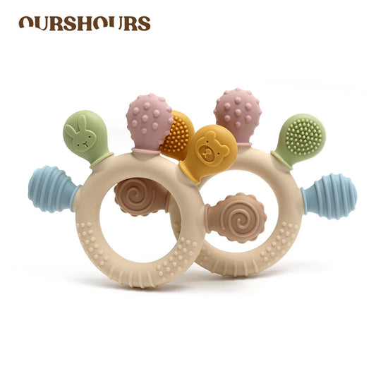 BPA Free Baby Silicone Teethers Sensory Toy