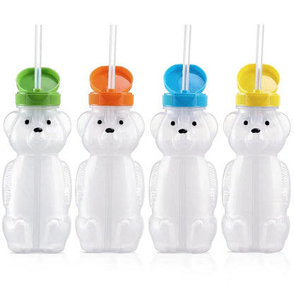 2Pcs Honey Bear Straw Cups