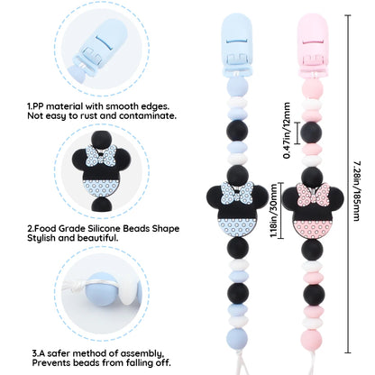 Baby Silicone Pacifier Clip