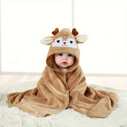 A pack of 80 * 80 cm cartoon baby bath towel