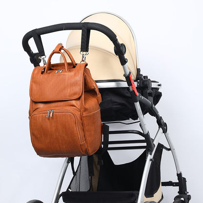 New PU Leather Diaper Bag