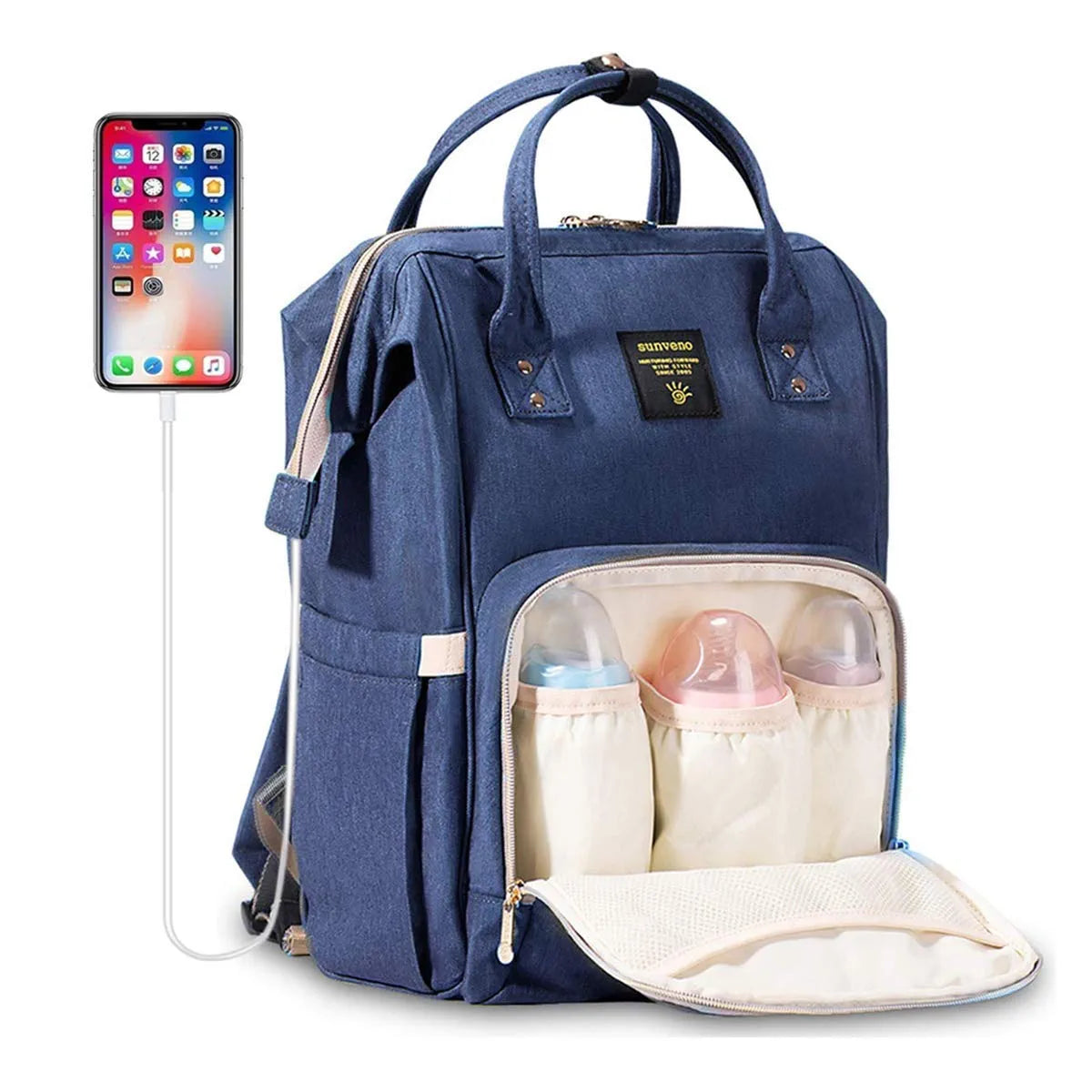 Fish-Opening Diaper Bag
