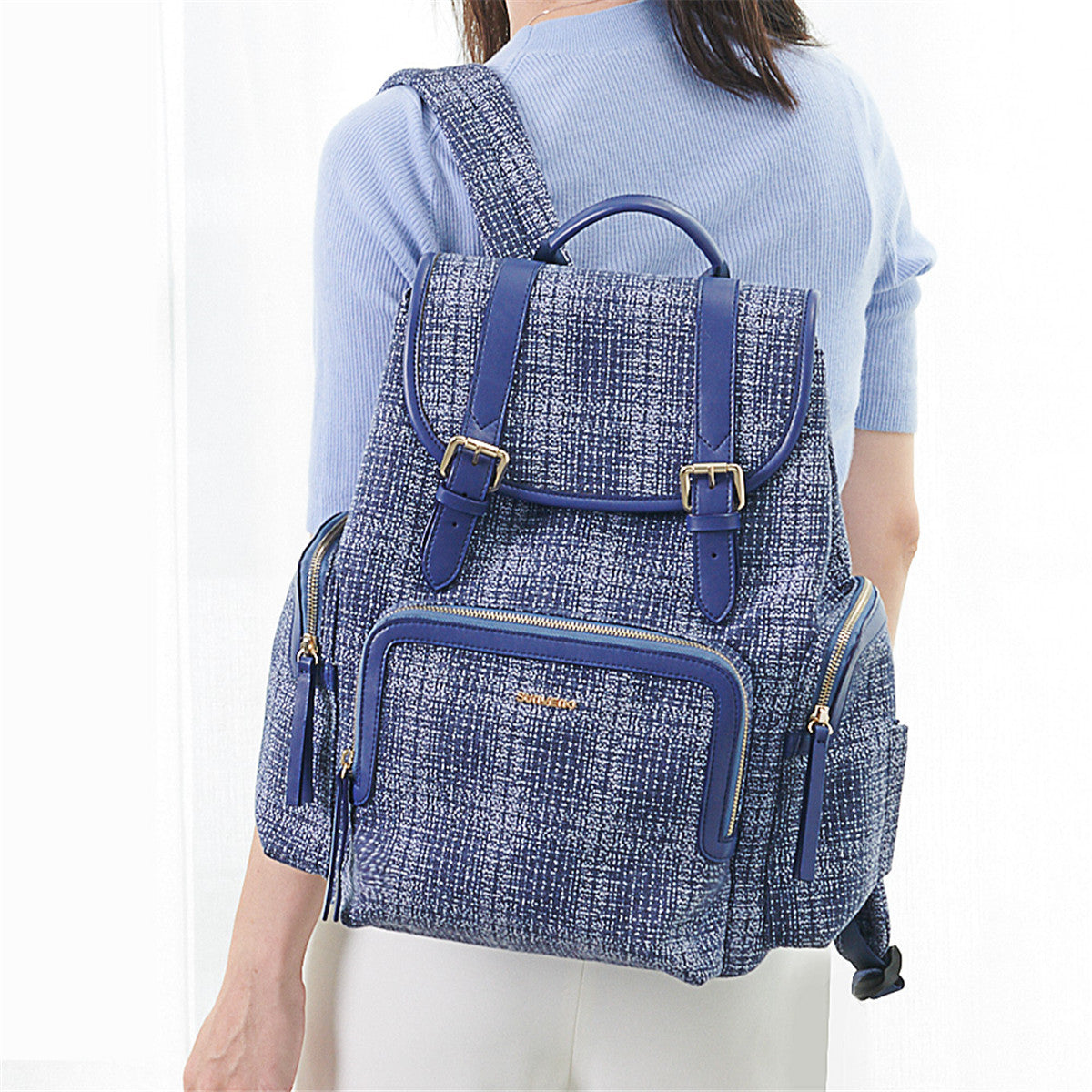 Fashion Tweed Baby Diape Backpack