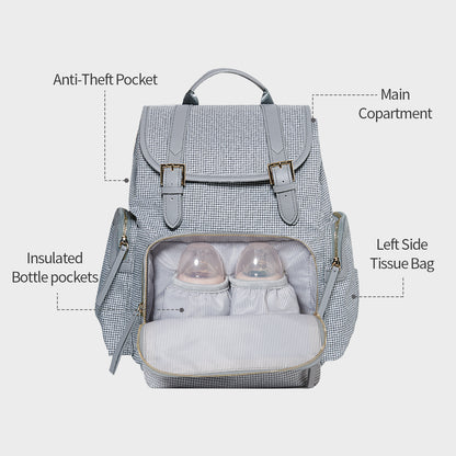 Fashion Tweed Baby Diape Backpack