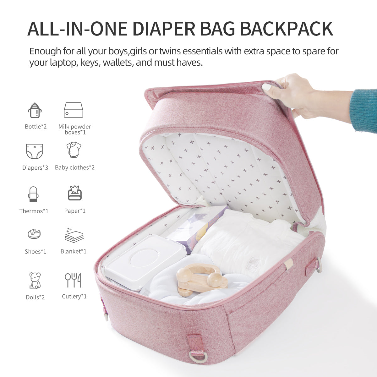 Portable Baby Diaper Bag